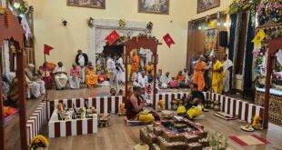 श्री श्री गौर राधा वल्लभ प्राण प्रतिष्ठा महोत्सव की तैयारी पूरी